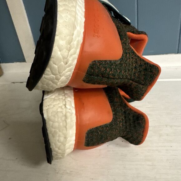 adidas UltraBoost 4.0 Mens 13 Running Shoes EE3702 UM Miami Hurricanes Color Way - Picture 9 of 10